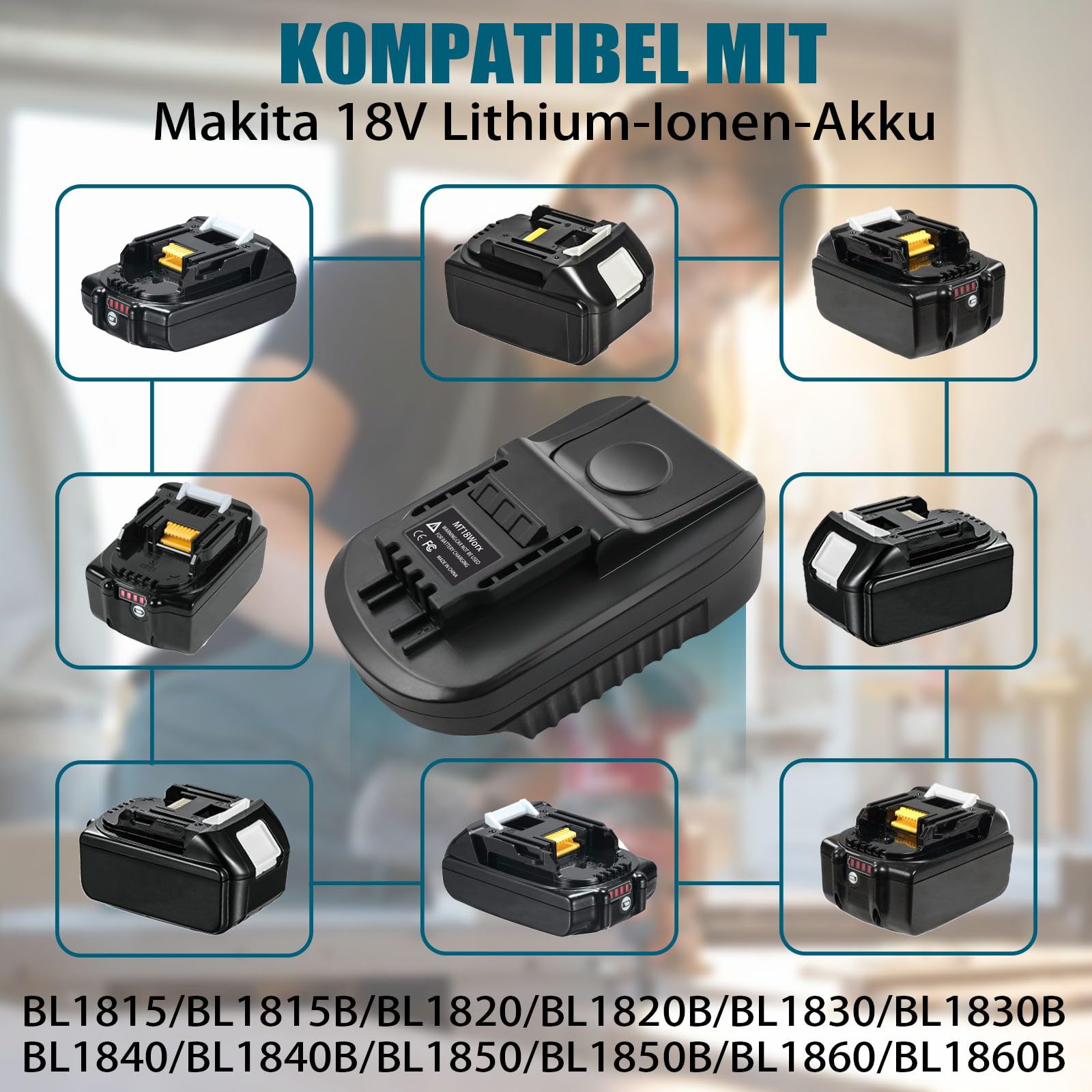 マキタ(Makita)バッテリ×6つ マキタバッテリー 18ボルト 6アンペア